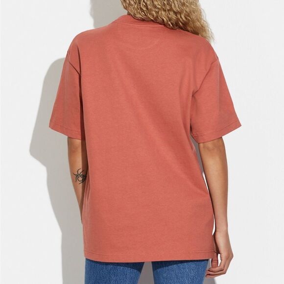 NWT Coach Strawberry Skater T Shirt In Organic Cotton size XL - Picture 3 of 11